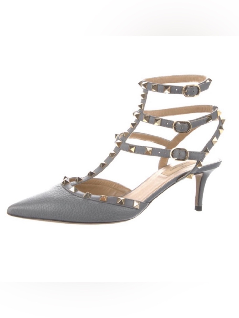 Valentino Garavani Grey Gray Rockstud Heels Shoes